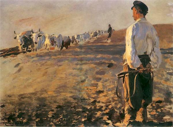 Plowing In Ukraine by Leon Jan Wyczolkowski