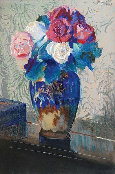 Roses by Leon Jan Wyczolkowski