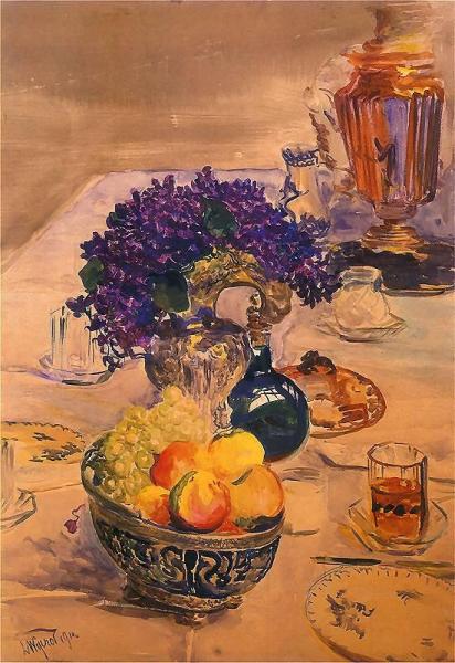 Still Life With Samovar by Leon Jan Wyczolkowski