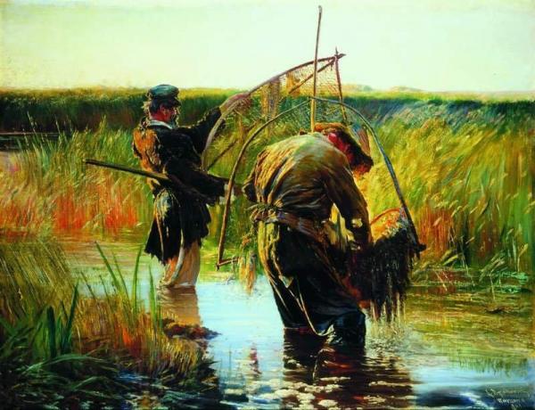 Wading Fishermen by Leon Jan Wyczolkowski