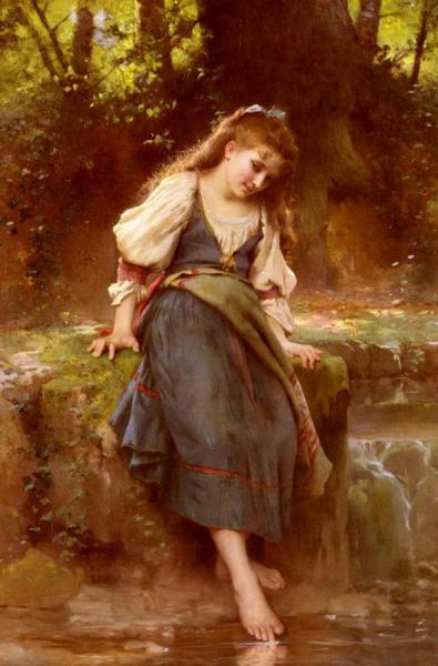 Nature's Mirror by Leon-jean-basile Perrault