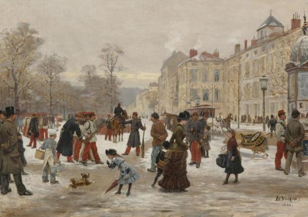 A Winter's Day by Leon Joseph Voirin