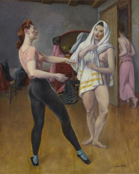Dancers At Home,1943 by Leon Kroll