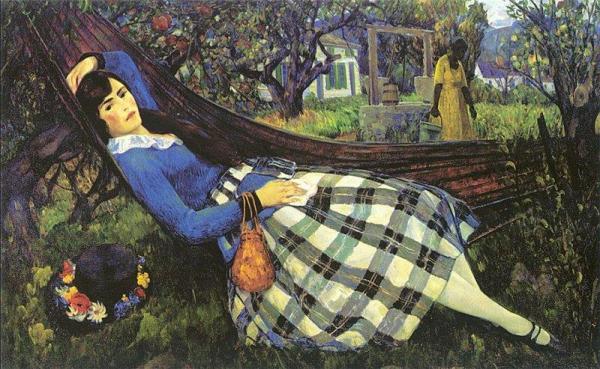 Leon Kroll Girl In A Hammock