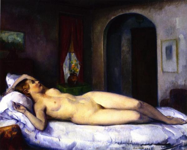 Sleeping Nude by Leon Kroll Oil Painting Reproductions