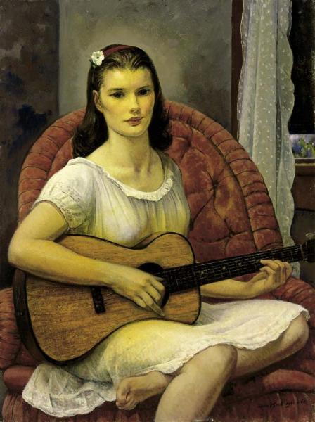 The Young Guitarist by Leon Kroll