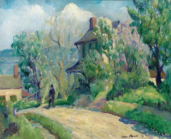 Village Lane by Leon Kroll
