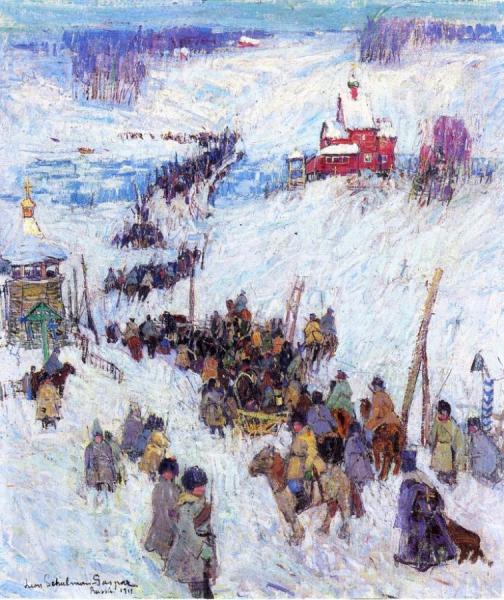 In Siberia by Leon Shulman Gaspard Oil Painting Reproductions