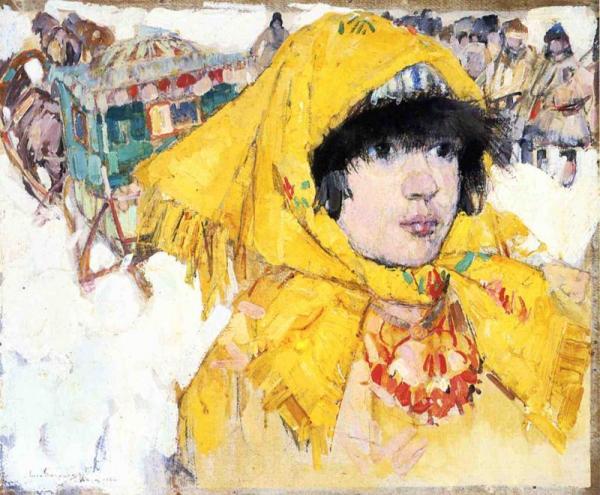Siberian Girl In Yellow by Leon Shulman Gaspard