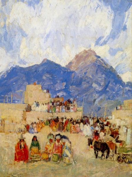 Taos, N.m. by Leon Shulman Gaspard Oil Painting Reproductions