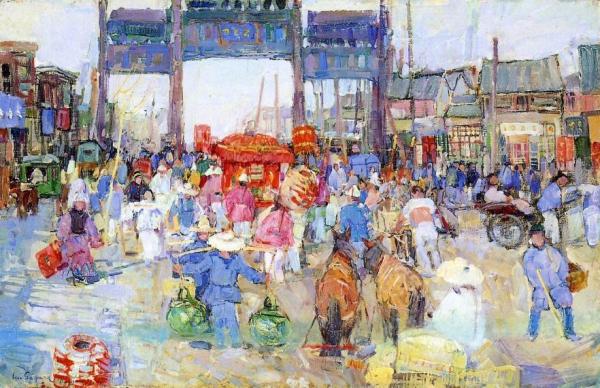 The Wedding Chair, Peking by Leon Shulman Gaspard