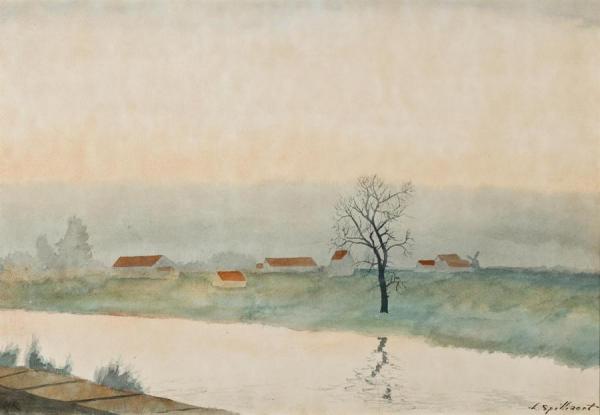 Aan De Oever Van De Kreek by Léon Spilliaert