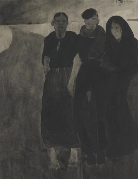 Fishermen And Women by Léon Spilliaert