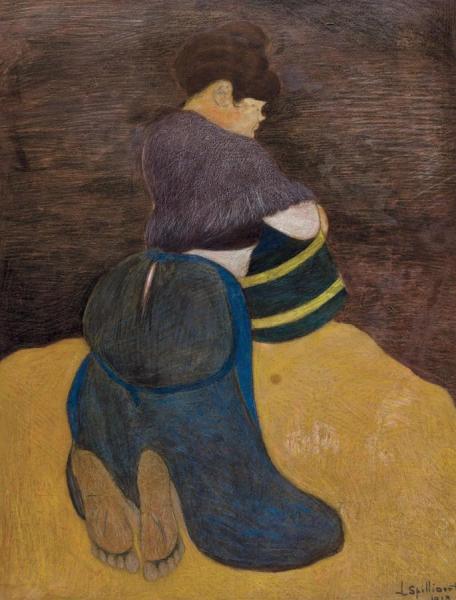 Geknielde Vissersvrouw Met Emmer by Léon Spilliaert Oil Painting Reproductions