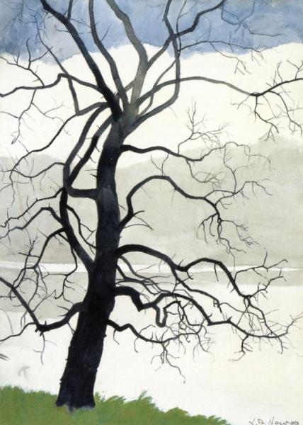 Lone Tree By The Pond by Léon Spilliaert Oil Painting Reproductions