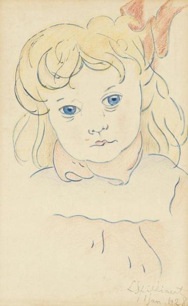 Portret Van Madeleine Spilliaert by Léon Spilliaert