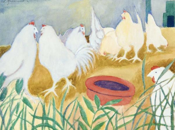 Poules, C.1917 by Léon Spilliaert