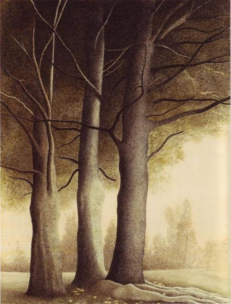 Three Trees, 1944 by Léon Spilliaert