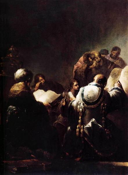 Christ Among The Doctors by Leonaert Bramer Oil Painting Reproductions