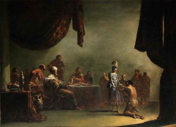 Salome Receives The Head Of John The Baptist by Leonaert Bramer Oil Painting Reproductions