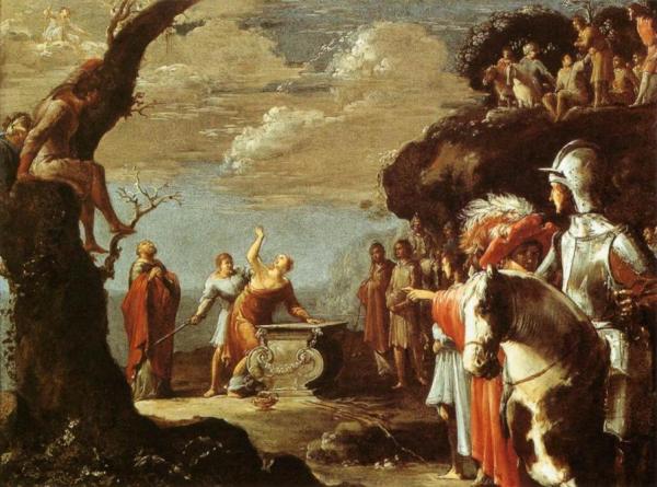 The Sacrifice Of Iphigeneia by Leonaert Bramer