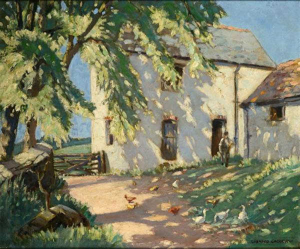 The Farmyard by Leonard Cackett Sma