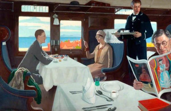 Restaurant Car by Leonard Campbell Taylor