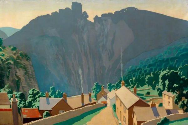 The Peak District, Peveril Castle by Leonard Campbell Taylor