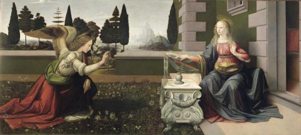 Annunciation by Leonardo Da Vinci