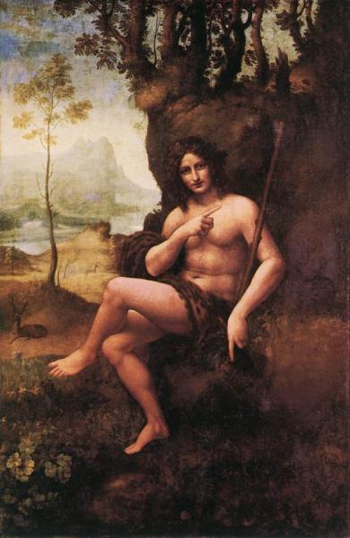 St John In The Wilderness by Leonardo Da Vinci