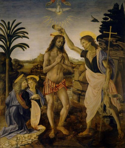 Leonardo Da Vinci The Baptism Of Christ