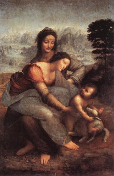 Leonardo Da Vinci The Virgin And Child With St Anne