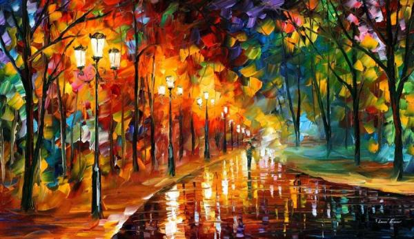 Alley Of The Memories by Leonid Afremov