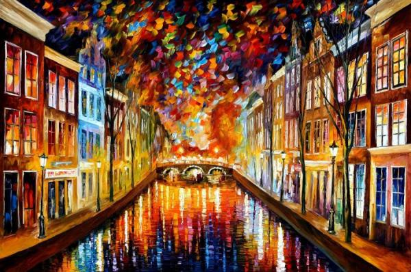 Amsterdam by Leonid Afremov