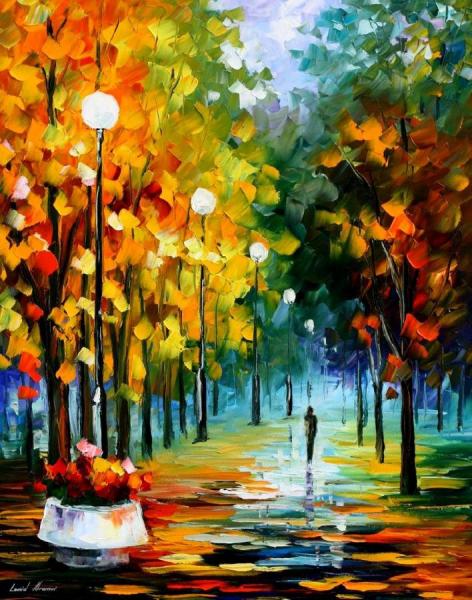 Autumn Park by Leonid Afremov