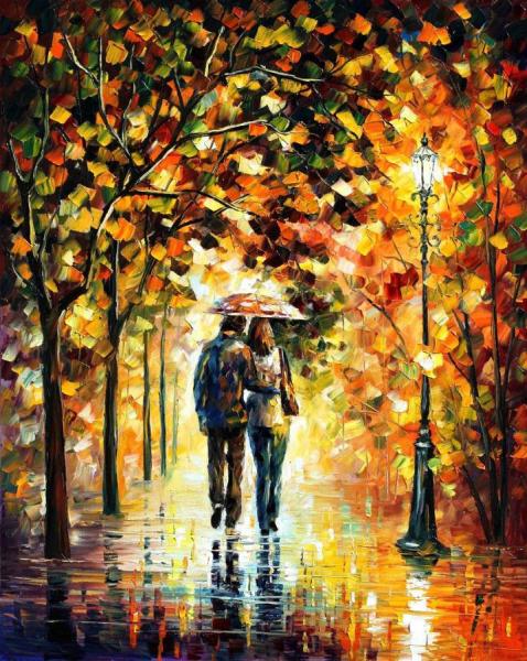 Autumn Walk by Leonid Afremov