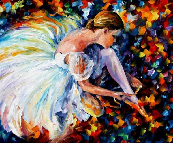 Ballerina by Leonid Afremov