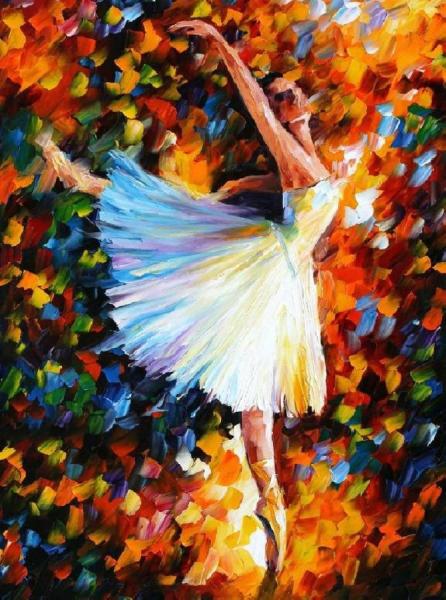 Ballet by Leonid Afremov Oil Painting Reproductions
