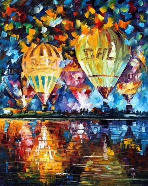 Balloon Festival by Leonid Afremov