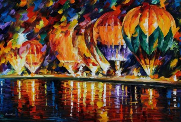 Balloon Park by Leonid Afremov