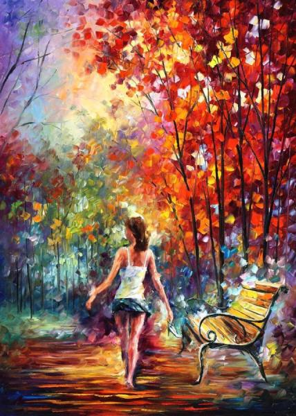 Barefooted Stroll by Leonid Afremov