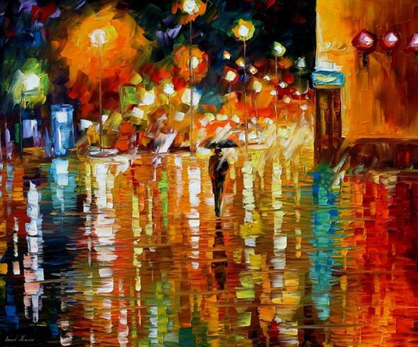 Beauty Of The Rain by Leonid Afremov