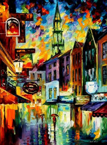 Belgium Brussels by Leonid Afremov