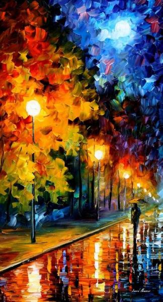 Leonid Afremov Blue Moon I