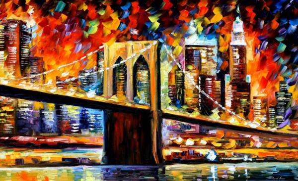 Brooklyn Bridge by Leonid Afremov