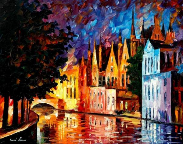 Bruges   Northern Venice by Leonid Afremov
