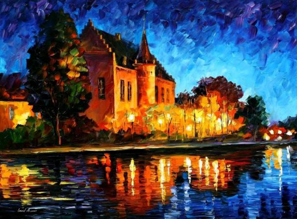 Brussels Castle Saventem by Leonid Afremov