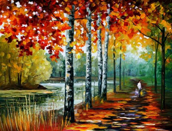 By The Lake by Leonid Afremov