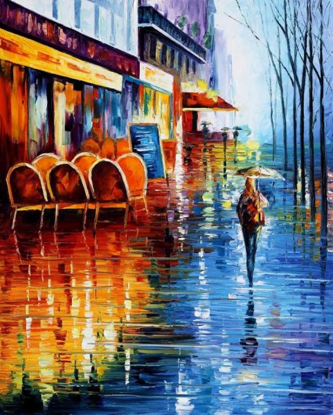 Cafe In Paris by Leonid Afremov