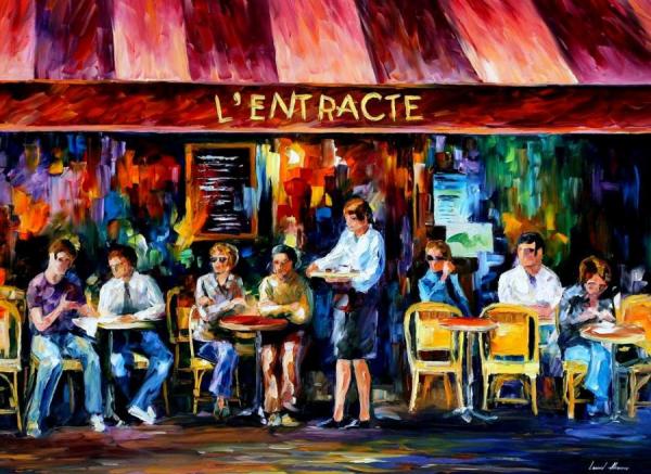 Cafe In Paris I by Leonid Afremov